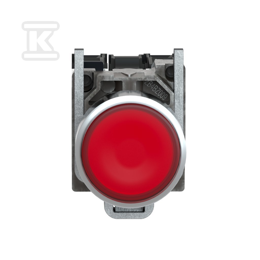 Przycisk płaski czerwony LED 110/120V, - XB4BW34G5